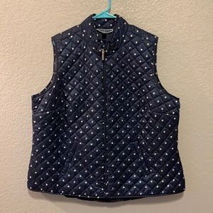 Women’s Karen Scott Quilted Polka Dot Vest - XXL
